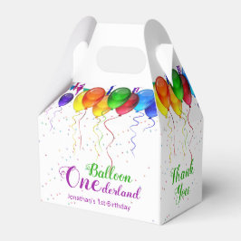 Caixinha De Lembrancinhas Primeiro aniversario do Balão das Maravilhas Color