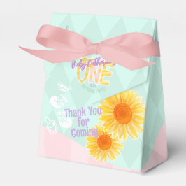 Caixinha De Lembrancinhas Primeiro Aniversário do Girassol