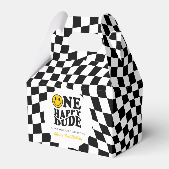 Caixinha De Lembrancinhas Primeiro aniversario Personalizado do Sorriso de P (Frente)