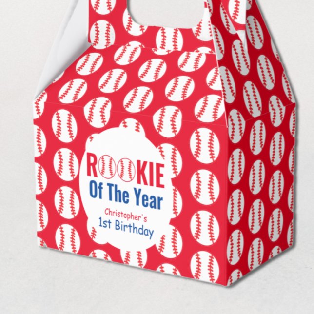 Caixinha De Lembrancinhas Primeiro aniversario Rookie Baseball (Criador carregado)