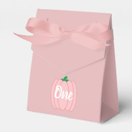 Caixinha De Lembrancinhas Primeiro aniversario rosa-abóbora