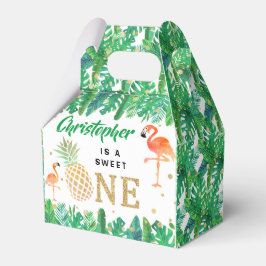 Caixinha De Lembrancinhas Primeiro aniversario Tropical Summer Beach Luau Bo