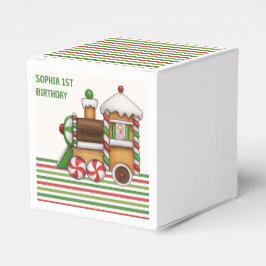 Caixinha De Lembrancinhas Primeiro aniversario Verde Vermelho Chugga Chugga