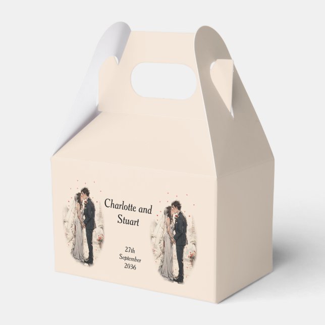 Caixinha De Lembrancinhas Primeiro Beijo (Frente)