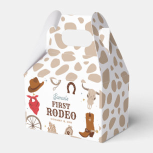 Caixinha De Lembrancinhas Primeiro primeiro aniversario Rodeo Beige Wild Wes