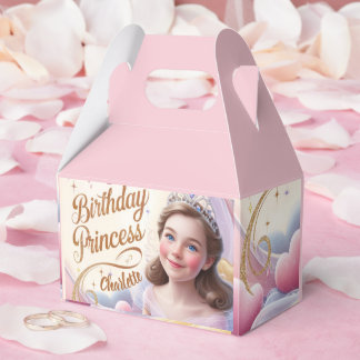 Caixinha De Lembrancinhas Princesa Celebração Feliz Aniversário