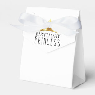 Caixinha De Lembrancinhas Princesa de Aniversário Coroa de Tiara Dourada Fes