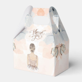 Caixinha De Lembrancinhas Princesa Festa de aniversário Beige Glitter Obriga