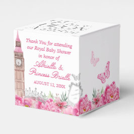 Caixinha De Lembrancinhas Princesa Rosa e Prata Era Uma Vez