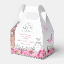 Caixinha De Lembrancinhas Princesa Rosa e Prata Era Uma Vez