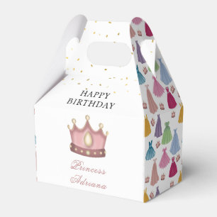 Caixinha De Lembrancinhas Princesa Veste Fairytale Menina Aniversário