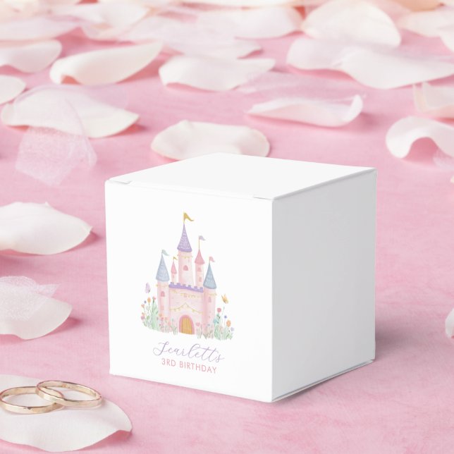 Caixinha De Lembrancinhas Princess Birthday Enchanted Castle Girls  (Casamento)