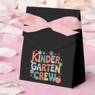 Caixinha De Lembrancinhas Professor de volta à Tripulação do Jardim de Infân