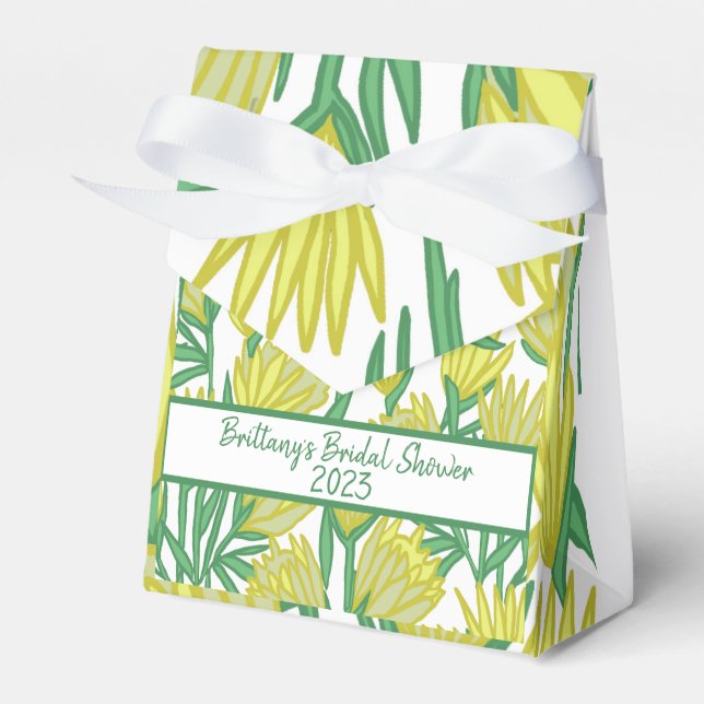 Caixinha De Lembrancinhas Proteína Amarela Design (Frente)