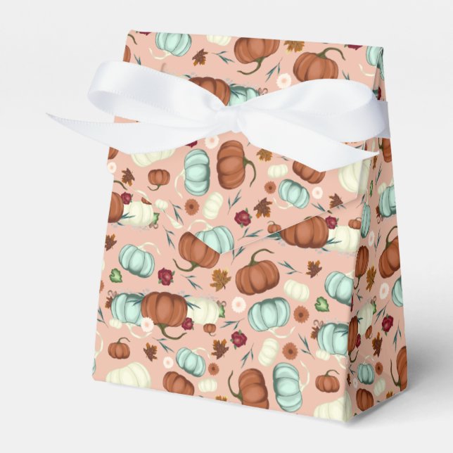 Caixinha De Lembrancinhas Pumpkin Floral (Frente)