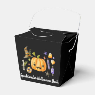 Caixinha De Lembrancinhas Pumpkin Spooktacular Festa de Halloween Bash, Pret