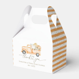 Caixinha De Lembrancinhas Pumpkin Truck Modern Fall Chá de fraldas
