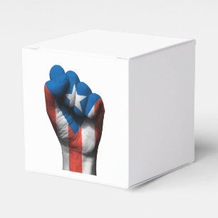 Caixinha De Lembrancinhas Punho apertado aumentado com bandeira