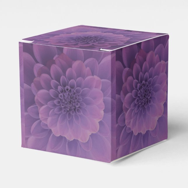 Caixinha De Lembrancinhas Purple Dahlia (Frente)
