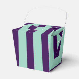 Caixinha De Lembrancinhas Púrpura Escura Clássica e Teal LeveTirar