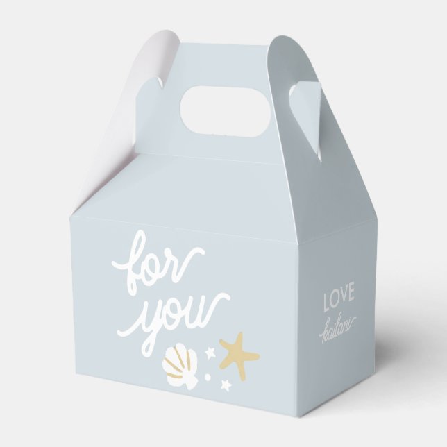 Caixinha De Lembrancinhas Púrpura Mermaid Party Pretende Personalizado (Frente)