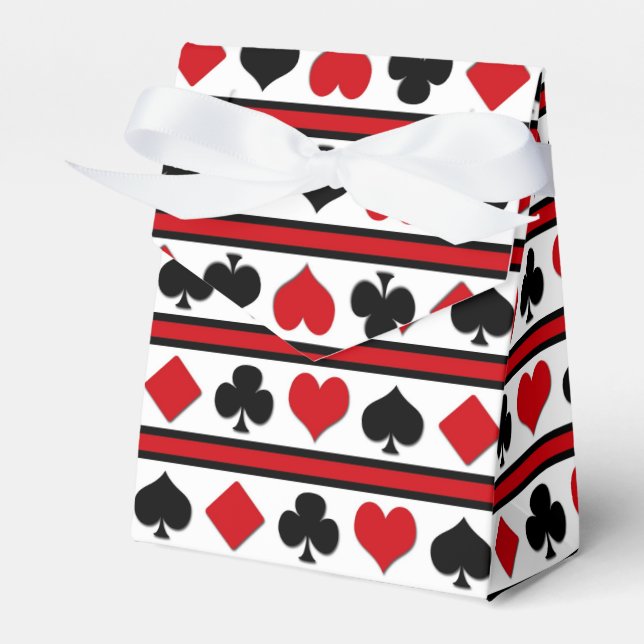 Caixinha De Lembrancinhas Quatro naipes de cartão (Frente)