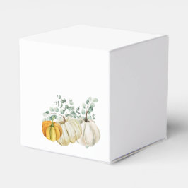 Caixinha De Lembrancinhas Queda Pumpkin Branco Laranja Pumpkin Greenerescent