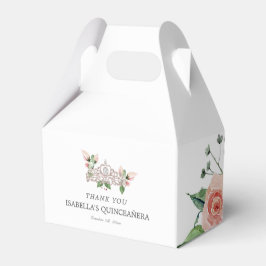 Caixinha De Lembrancinhas Quinceañera Elegante Rosa