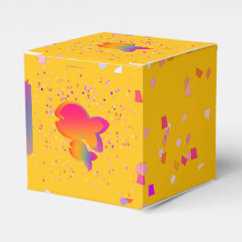 Caixinha De Lembrancinhas Rainbow Fish Kids Yellow Birday