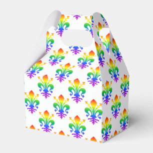 Caixinha De Lembrancinhas Rainbow Fleur-de-lis