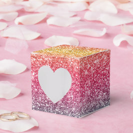 Caixinha De Lembrancinhas Rainbow Glitter