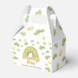 Caixinha De Lembrancinhas Rainbow Lucky One Birthday Favor Box