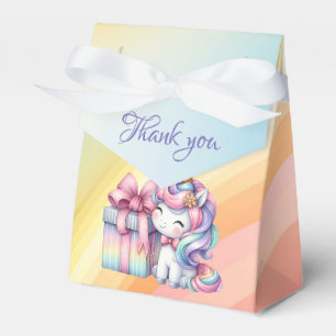 Caixinha De Lembrancinhas Rainbow Unicorn Magic Birthday