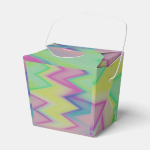 Caixinha De Lembrancinhas Rainbow Zigzags