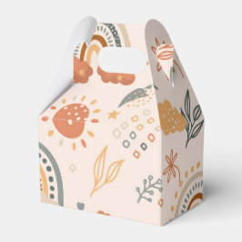 Caixinha De Lembrancinhas Rainbows Nuvens Padrão Sun, Tonalidade