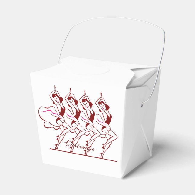 Caixinha De Lembrancinhas Raparigas dançantes Thunder_Cove (Frente)