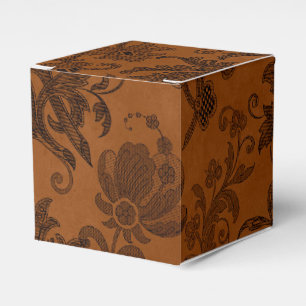 Caixinha De Lembrancinhas Real Floral Damask de Halloween