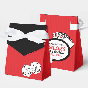 Caixinha De Lembrancinhas Red Casino Dice Poker Party Boxes