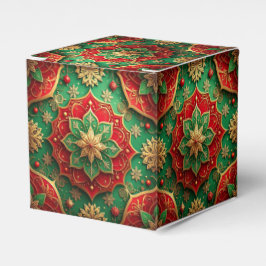 Caixinha De Lembrancinhas Red Green Decorative Holiday Favor Box