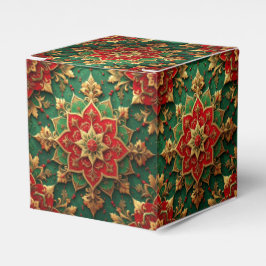Caixinha De Lembrancinhas Red Green Decorative Holiday Favor Box