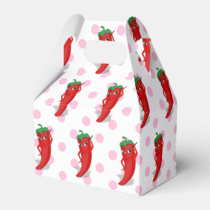 Caixinha De Lembrancinhas Red Hot Pepper Diva Pink Bolinhas Favorecidas Caix