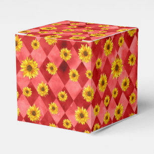 Caixinha De Lembrancinhas Red Skulls e Sunflower Series Design 9