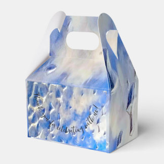 Caixinha De Lembrancinhas Reflexões azuis do oceano e do céu