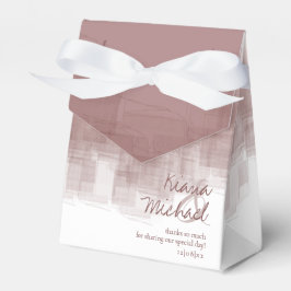 Caixinha De Lembrancinhas Reflexões de Aquarela Obrigado Canela ID774