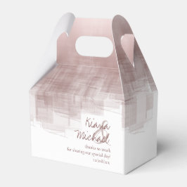 Caixinha De Lembrancinhas Reflexões de Aquarela Obrigado Cinnamon V2 ID774