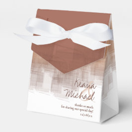 Caixinha De Lembrancinhas Reflexões de Aquarela Obrigado Clay ID774