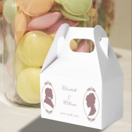 Caixinha De Lembrancinhas Regency Bridgerton Pink Roses Cameo