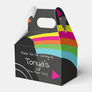 Caixinha De Lembrancinhas Registros dos anos 90 de 1980 Retro Rainbow