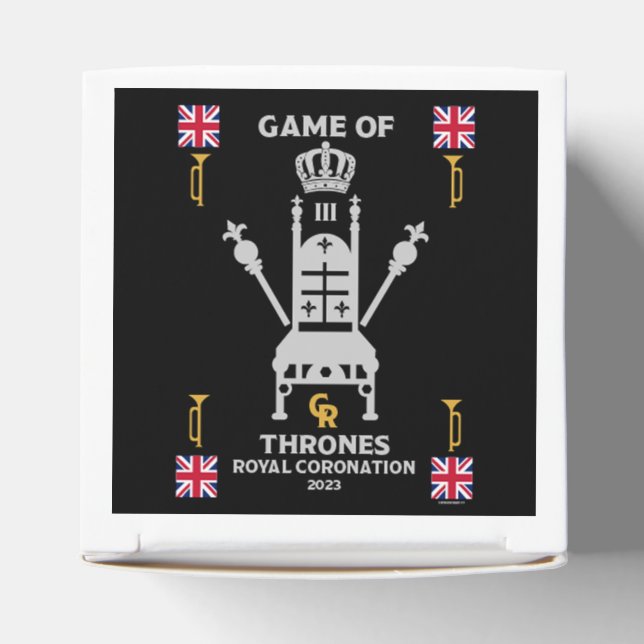 Caixinha De Lembrancinhas Rei Real Britânico Charles III (Topo)