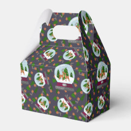 Caixinha De Lembrancinhas Reindeer Snow Globes